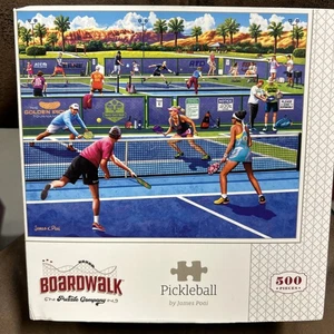 Boardwalk Pickleball Sport Thema 500 Stück Puzzle Sammlerstück - Bild 1 von 7