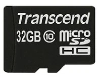 Transcend TS32GUSDHC10 32 GB MicroSDHC Classe 10 NAND 90 MB/s Nero Class 10 - Immagine 1 di 2