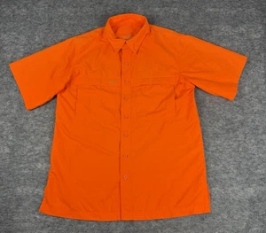 GameGuard Shirt Mens M Safety Orange Vented Outdoors Hunting Short Sleeve - Picture 1 of 6