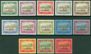 SG 48-60 St Kitts Nevis 1923. ½d-£1 set of 13, overprinted specimen. Lightly... - Picture 1 of 1