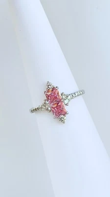 Bomb Party Talla 9 RBP7459 "A Moment In Time" Cuarzo Rosa sobre Rodio (Etiqueta, Sin Bolsa) Foto 1 de 4