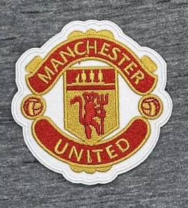 MANCHESTER UNITED FC PATCH EMBROIDERED IRON-ON - 3.00” X 3.00” - FOOTBALL SOCCER - Picture 1 of 1