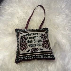 Tapestry Pillow Door Hanger Mothers Make Holiday Special - Picture 1 of 2