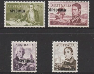 1963 PRE-DECIMAL "SPECIMEN" NAVIGATORS COMPLETE SET "4" "MINT UNHINGED" "GEMS" - Picture 1 of 2