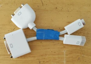 Apple iMac Display Port to VHS and DVI Cord Cable Apple iMac Mini Display Port - Picture 1 of 3