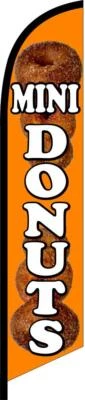 MINI DONUTS Advertising Banner Feather Swooper Flutter Flag  - Image 1 of 2