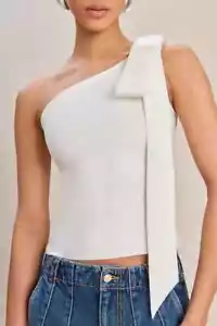 KULT GAIA NOMI ONE SHOULDER STRICK CROP TOP DAMEN GRÖSSE S SMALL *DEFEKT NEU - Bild 1 von 7