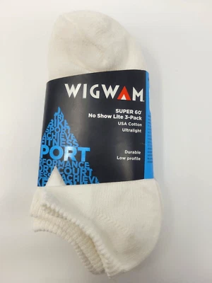 Wigwam S1034 Super 60 No Show Lite Blanco 3 pares Calcetines Mujer 10-13 Juventud 1-5 Foto 1 de 3