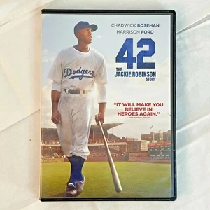 42 The Jackie Robinson Story (DVD 2013) Chadwick Boseman Harrison Ford - Picture 1 of 6