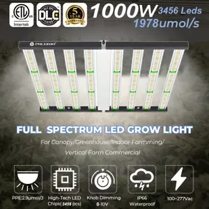 1000W Pro 8Bar Medical Grow Lights Commercial Foldable Fold with Samsung LED - Picture 1 of 12