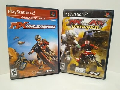 MX Unleashed & MX VS. ATV Untamed (Playstation 2, PS2) Complete CIB Tested - Image 1 of 4