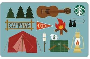 Starbucks card korea 2021 Starbucks Camping Card no charge - Picture 1 of 1