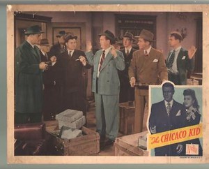 Chicago Kid-Don 'Red' Barry=Otto Kruger-Tom Powers-Color-Lobby Card-11x14