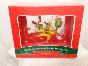 Warner Bros Marvin the Martian & K-9 On Shooting Star 2000 Christmas Ornament - Picture 1 of 7