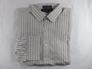 Camisa John W. Nordstrom Clásica Algodón a Rayas Puño Francés Talla 15 1/2 - 34 - Imagen 1 de 1