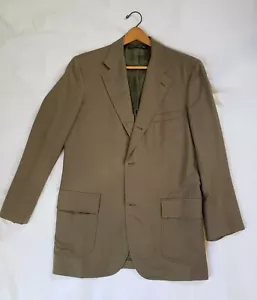 Vtg Brooks Brothers Golden Fleece sport coat Olive 40L 3 roll 2 Ivy Style - Picture 1 of 9