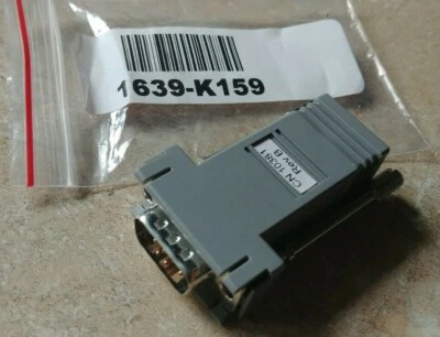 NCR / RADIANT SYSTEMS / ALOHA NCR DB9 RJ12 Serial Cable Adapter 1639-K159 CN 10381 For Aloha & Radiant COM SER