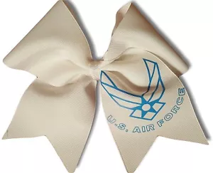 US AIR FORCE Military Support Cheer Haarschleife kostenlos personalisieren! - Bild 1 von 1