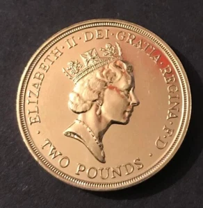 MONEDA DE DOS LIBRAS DE PRUEBA 1989 - Imagen 1 de 6