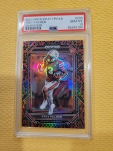 2023 Panini Prizm Draft Picks #200 Trey Palmer RC Red Black Snakeskin Prizm SSP