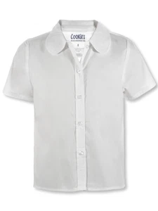 Cookie's Girls' S/S Pan Button-Up Shirt Color: blue Size: 4 - Picture 1 of 12