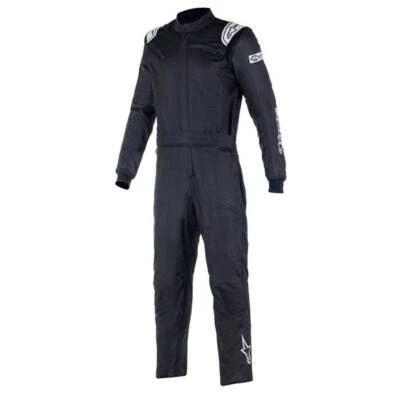 Alpinestars Atom Auto Racing Suit | Size 58  Large | Black/Black | SFI - Image 1 of 4