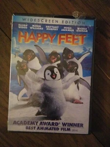 Happy Feet (DVD, 2007, Widescreen) New! Robin Williams, Elijah Wood. New! - Picture 1 of 2