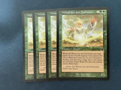 MTG 4X GERMAN URZA'S DESTINY YAVIMAYA ELDER NM MAGIC THE GATHERING GREEN CREATUR - Image 1 of 4