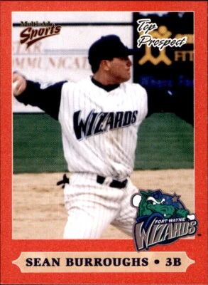1999 Midwest League Prospects Multi-Ad #10 Sean Burroughs Atlanta Georgia Card - Image 1 of 2