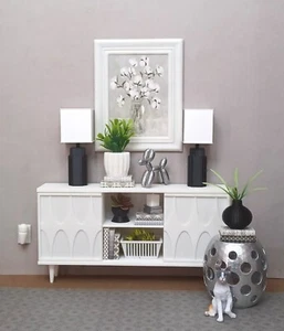 💡 2 LÁMPARAS DE TRABAJO NEGRAS muñeca diorama LIVING ROOM luz escala 1/6 para BARBIE - Imagen 1 de 4