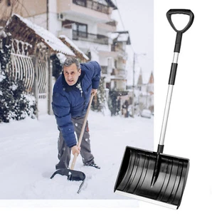 52" Snow Shovel Scoop With Ergonomic D-shaped Handle Portable Snow Removal Tool - Picture 1 of 21