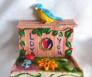 HANDMADE WALL HANGER PAINTED MULTI COLOR CERAMIC DECORATIVE GREETING LOVE YOU - Picture 1 of 8