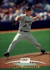 1999 Stadium Club Tampa Bay Devil Rays Baseball Card #214 Tony Saunders