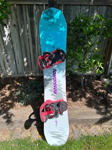 NEW LIMITED ED. ROSSIGNOL SUPER REVENANT WIDE SNOWBOARD 2025 w/ SALOMON BINDINGS - Picture 1 of 8