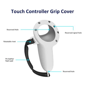 2pcs Skin-Friendly Silicone Case For Meta Quest 3 Gamepad VR Gaming Accessories - Picture 1 of 11