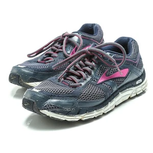 Brooks Addiction A12 Damen-Laufsportschuhe Turnschuhe Größe 9 blau grau pink - Bild 1 von 8
