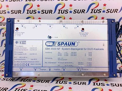 USSP S2 SPAUN SBK 5500 NF DUO CASCADE SIGNAL BOOSTER SATELLITEN VIDEO VERSTÄRKER - Bild 1 von 3