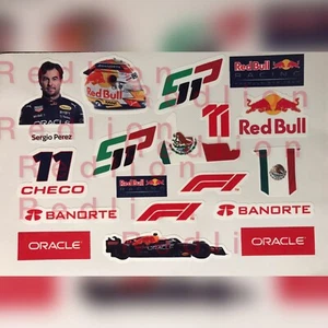 Sergio Perez stickers logo, flag, helmet, Car F1, Number Etc.. - Picture 1 of 2