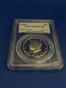 1990 S 50C Kennedy Half Dollar Proof PCGS PR69DCAM - Bild 1 von 4