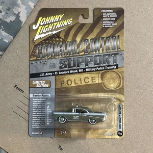NEW Johnny Lightning US Army Ft Leonard Wood Police Training 1957 Chevy Bel Air - Picture 1 of 3