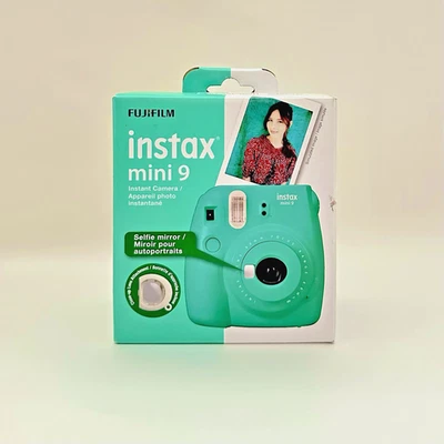 INSTAX MINI 9 Arcadia Green With Selfie Mirror NIB BRAND NEW FujiFilm Camera  - Image 1 of 4