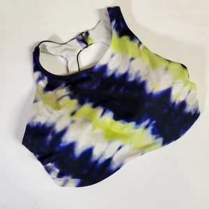 Top de natación Athleta bikini tie dye con aros ganchos traseros 32D/DD playa resort de verano - Imagen 1 de 8