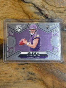 J.J. JJ McCarthy 2024 Panini Mosaic NFL Debut #275 Prizm RC Minnesota Vikings  - Picture 1 of 2