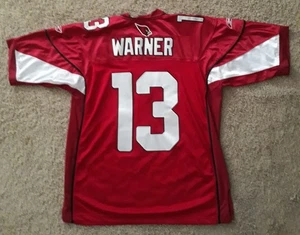 Kurt Warner Cardinals Mens Size 48 Reebok Onfield Jersey Stitched Name/logo - Picture 1 of 7