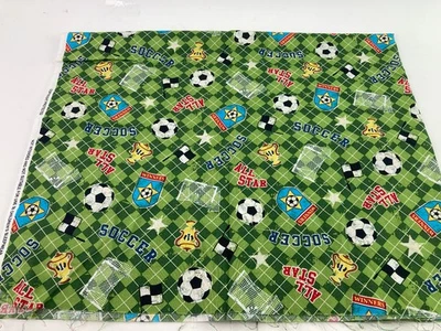 1 ярд футбольный мяч победитель всех звезд ткань звезды зеленый клетчатый гол трофей - Изображение 1 из 4