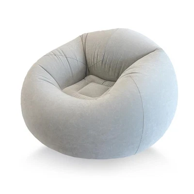 Sofá salón silla bolsa de frijoles inflable 45x45x28 - gris Foto 1 de 4