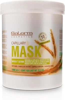 Salerm Wheat Germ Hair Mask 1000 ml / 33.7 oz | Mascarilla Capilar Germen de Tri - Imagen 1 de 4