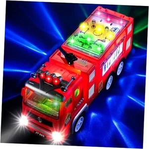 Fire Truck Toy for Boys, Girls, Kids, w/ 4D LED Lights, Toddlers - Age 3+ - Picture 1 of 7