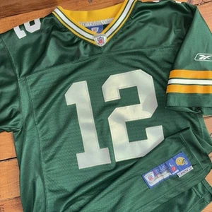 Aaron Rodgers Jersey Youth Large +2 Green Bay Packers Reebok On Field Stitched * - Picture 1 of 11