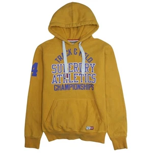 Vintage SUPER DRY YELLOW HOODIE MENS XL - Picture 1 of 6